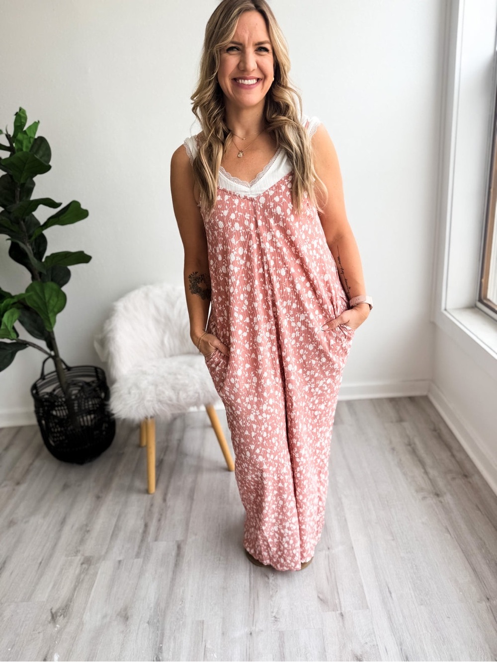 NEW IN | Blushing Meadow Jumpsuit - Picture 2 of 5